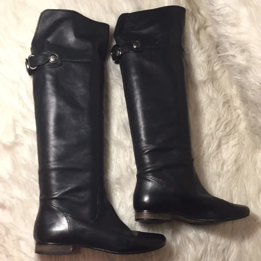 Coach Benita leather riding boots